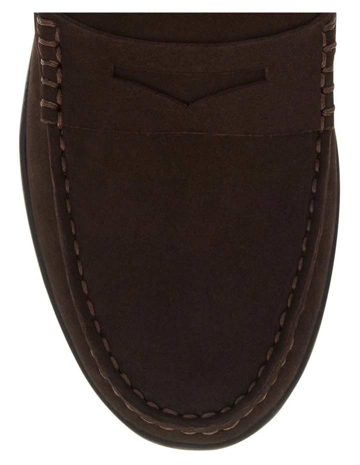 Travis Loafers in Chocolate Nubuck Leather image 4