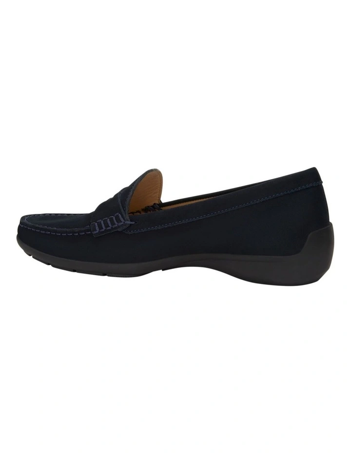 Travis Loafers in Navy Nubuck Leather image 3