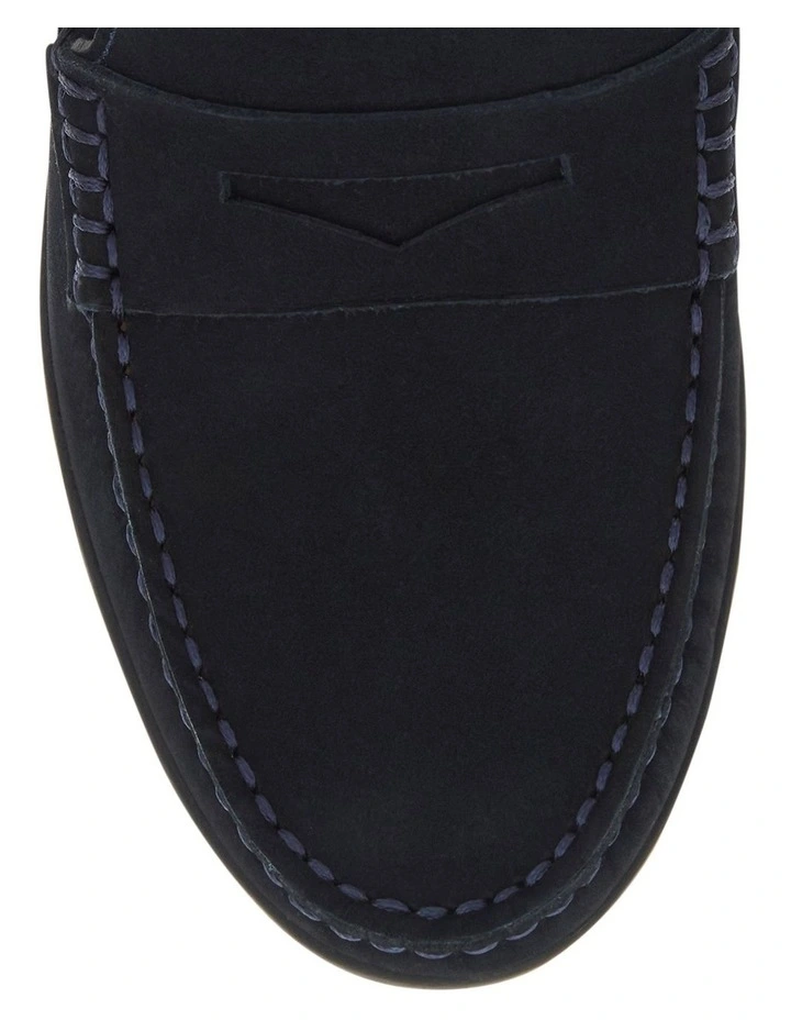 Travis Loafers in Navy Nubuck Leather image 4