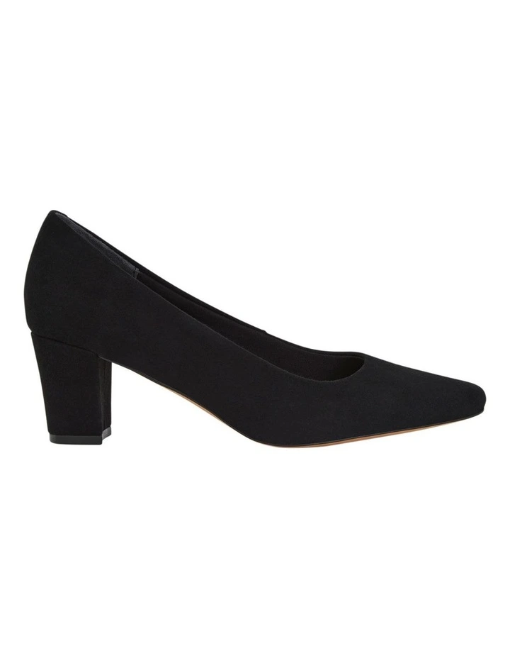 Nicole Heeled Shoes in Black Suede image 1