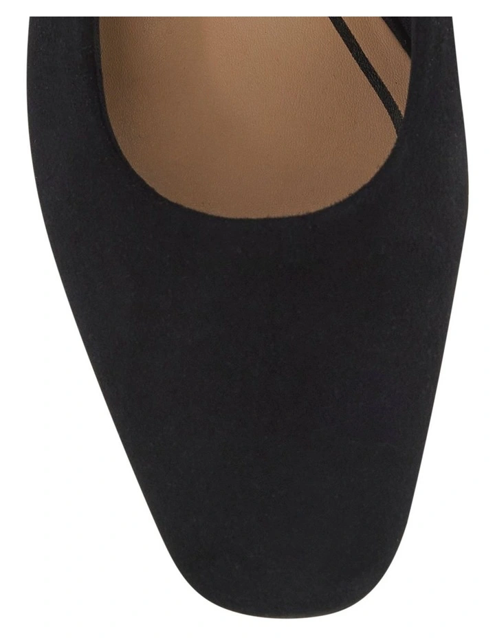 Nicole Heeled Shoes in Black Suede image 4