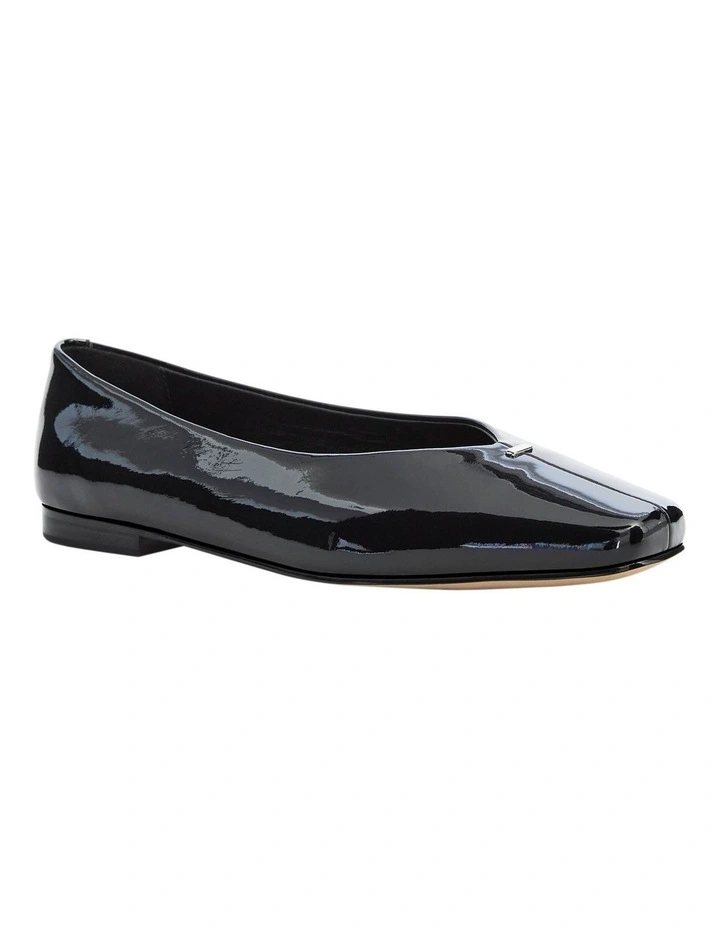 Piazza Ballet Flats in Black Patent Leather image 2