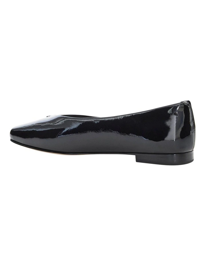 Piazza Ballet Flats in Black Patent Leather image 3