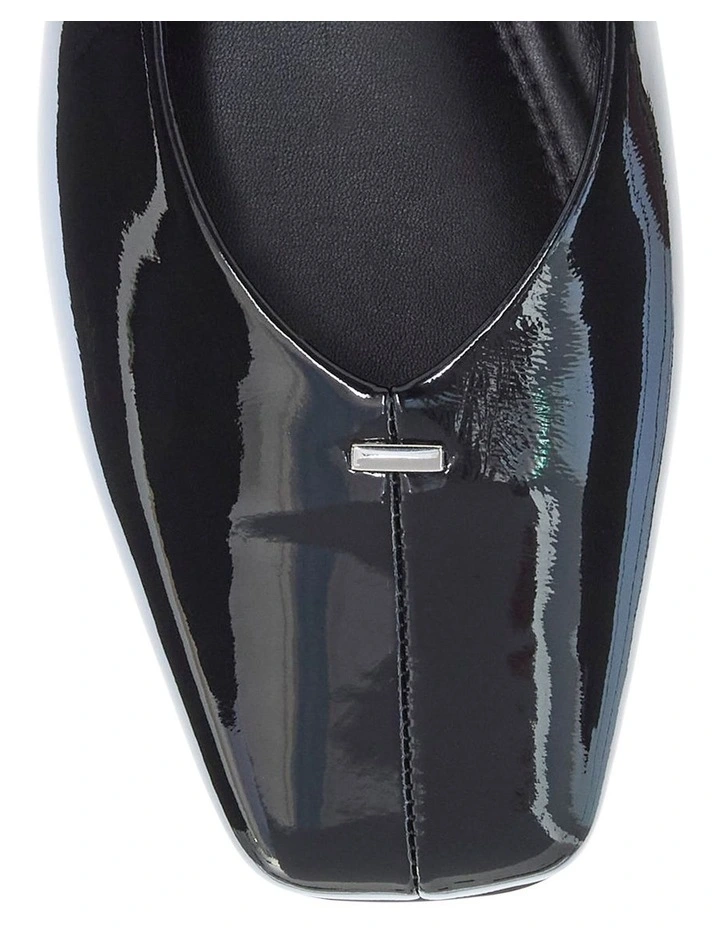 Piazza Ballet Flats in Black Patent Leather image 4
