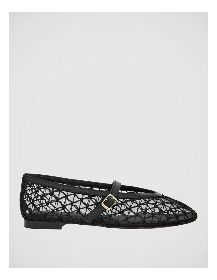 Berlin Ballet Flats in Black Mesh image 1