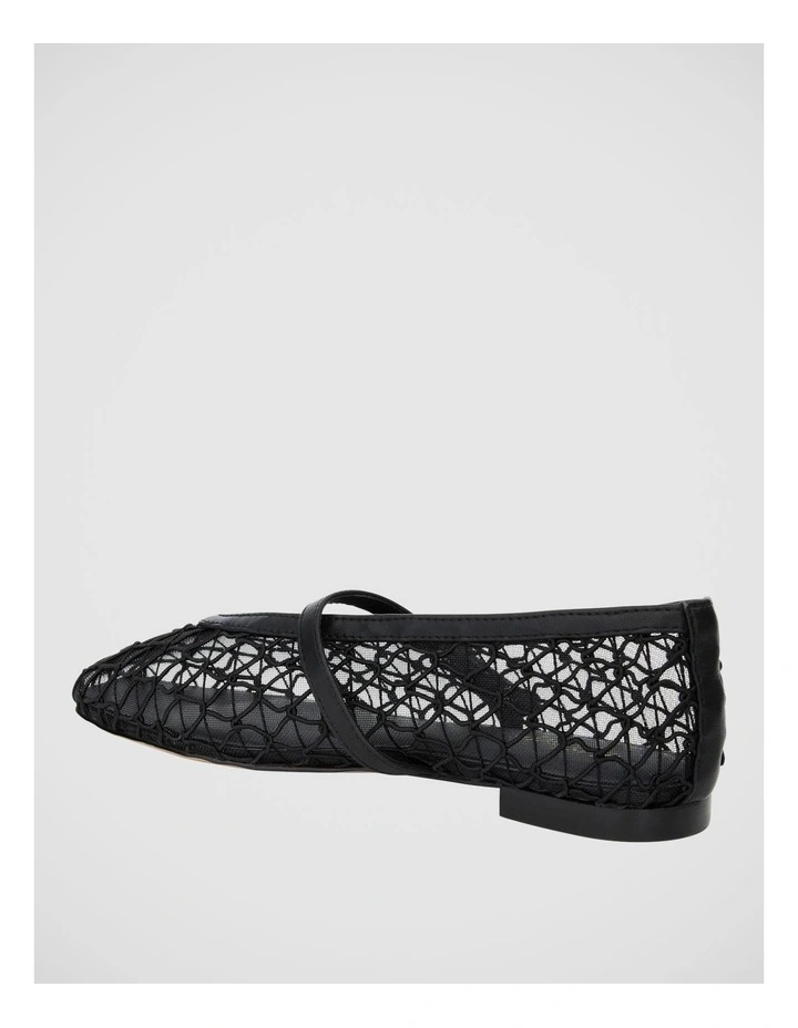 Berlin Ballet Flats in Black Mesh image 3