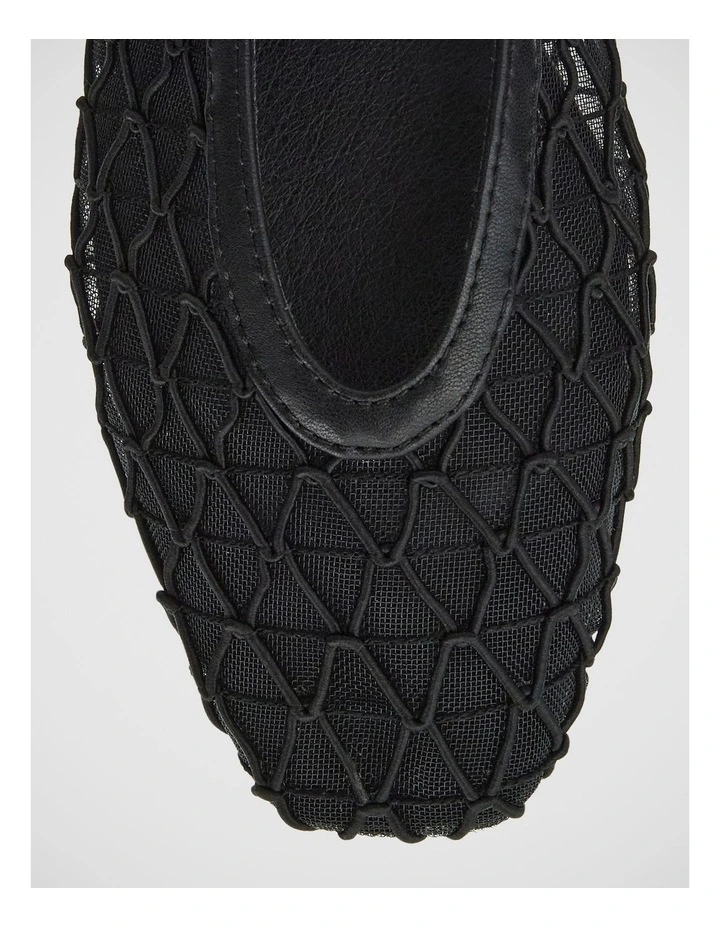 Berlin Ballet Flats in Black Mesh image 4