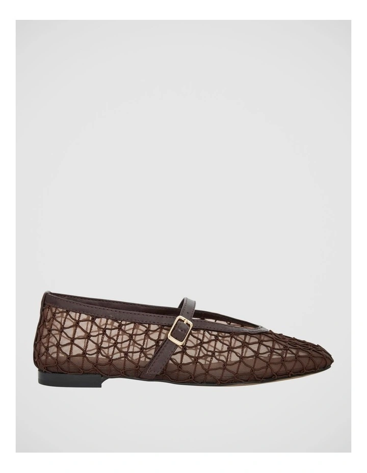 Berlin Ballet Flats in Chocolate Mesh image 1