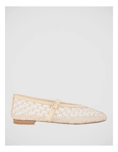 Berlin Ballet Flats in Nude Mesh