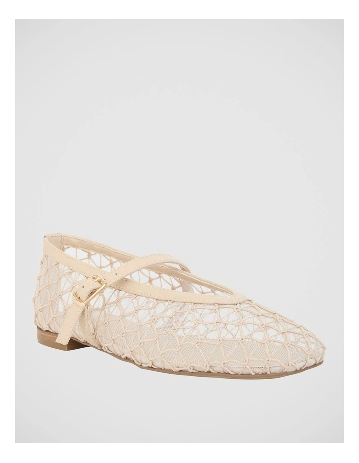 Berlin Ballet Flats in Nude Mesh image 2