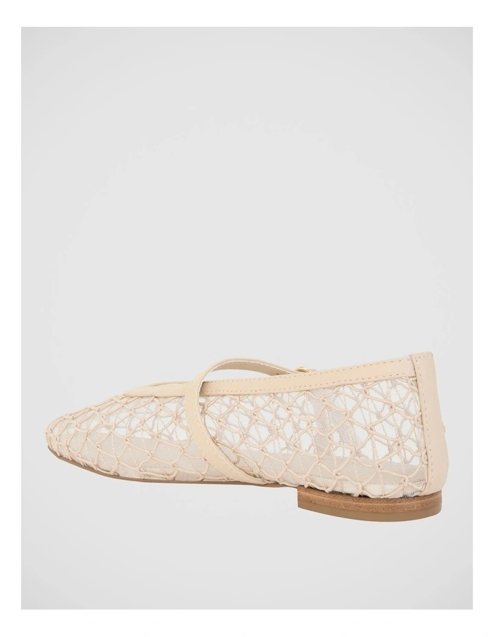 Berlin Ballet Flats in Nude Mesh image 3