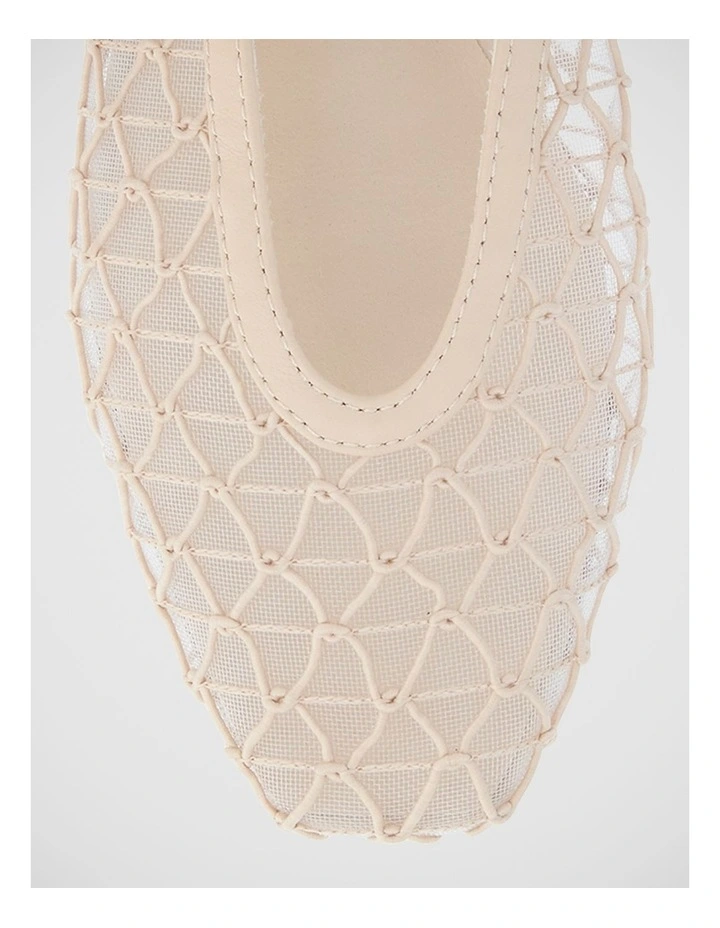 Berlin Ballet Flats in Nude Mesh image 4