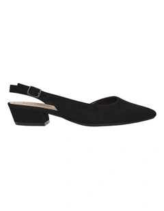 Ramsey Heeled Shoes in Black Suede