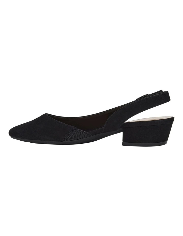 Ramsey Heeled Shoes in Black Suede image 3