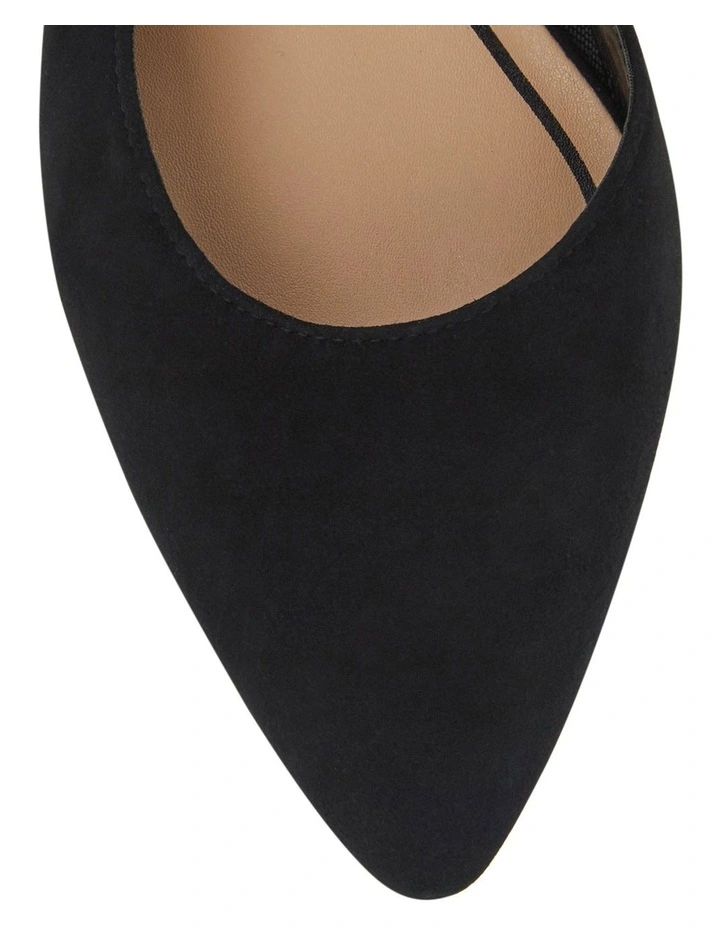 Ramsey Heeled Shoes in Black Suede image 4