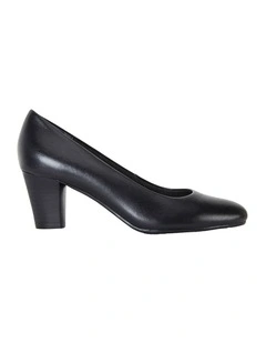 Marley Black Glove Heeled Shoes