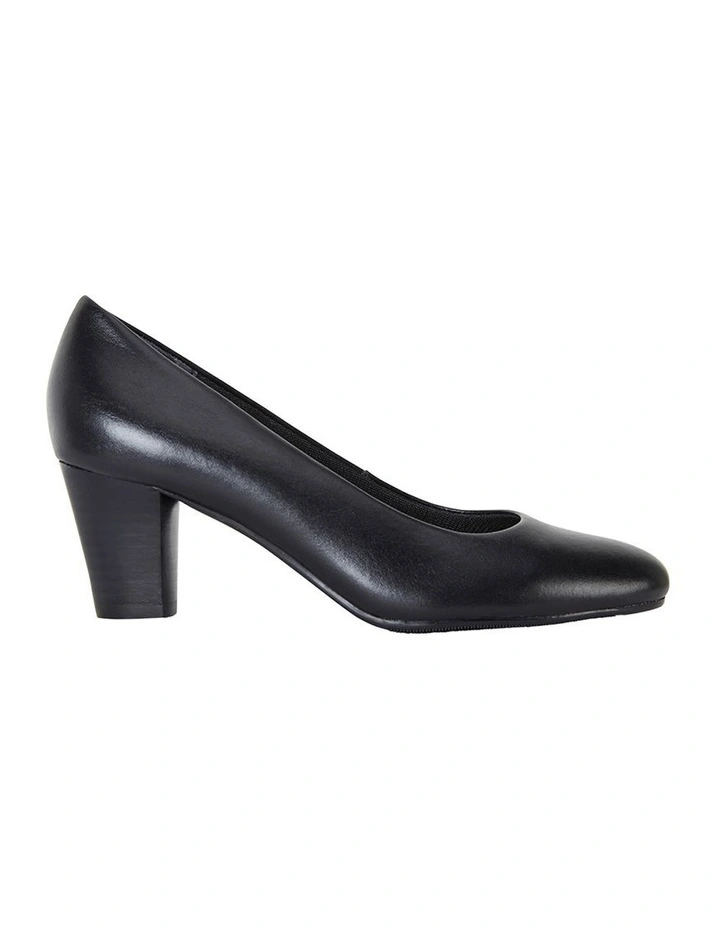 Marley Black Glove Heeled Shoes image 1