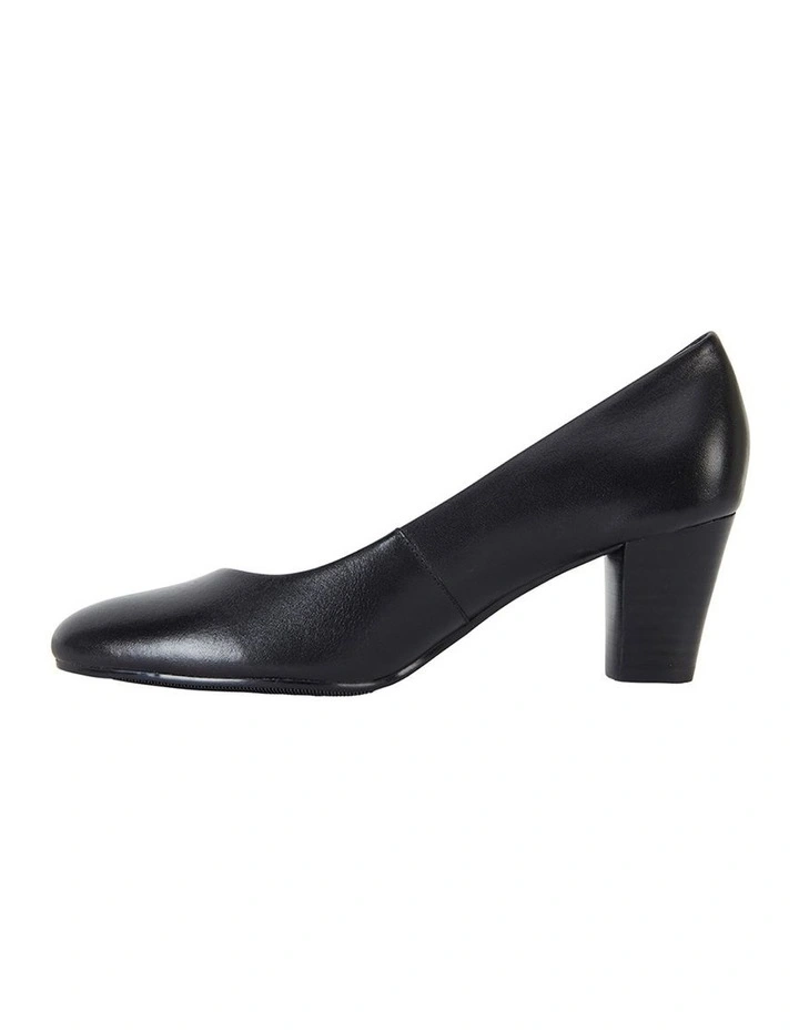 Marley Black Glove Heeled Shoes image 3