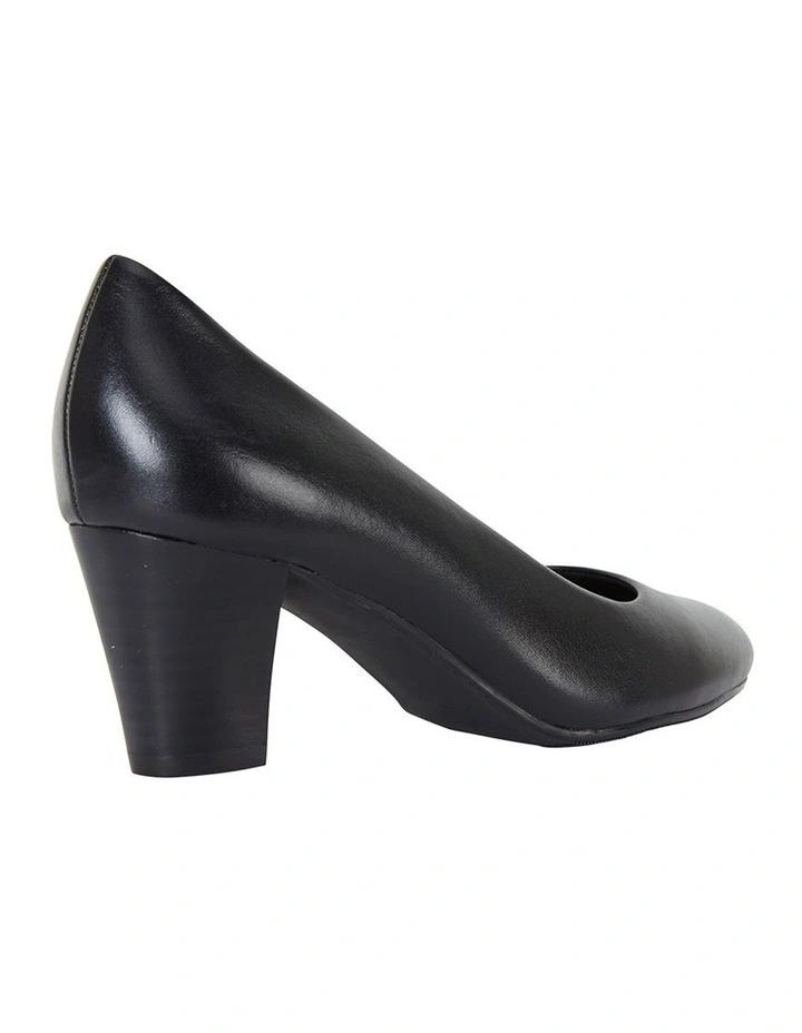 Marley Black Glove Heeled Shoes image 4
