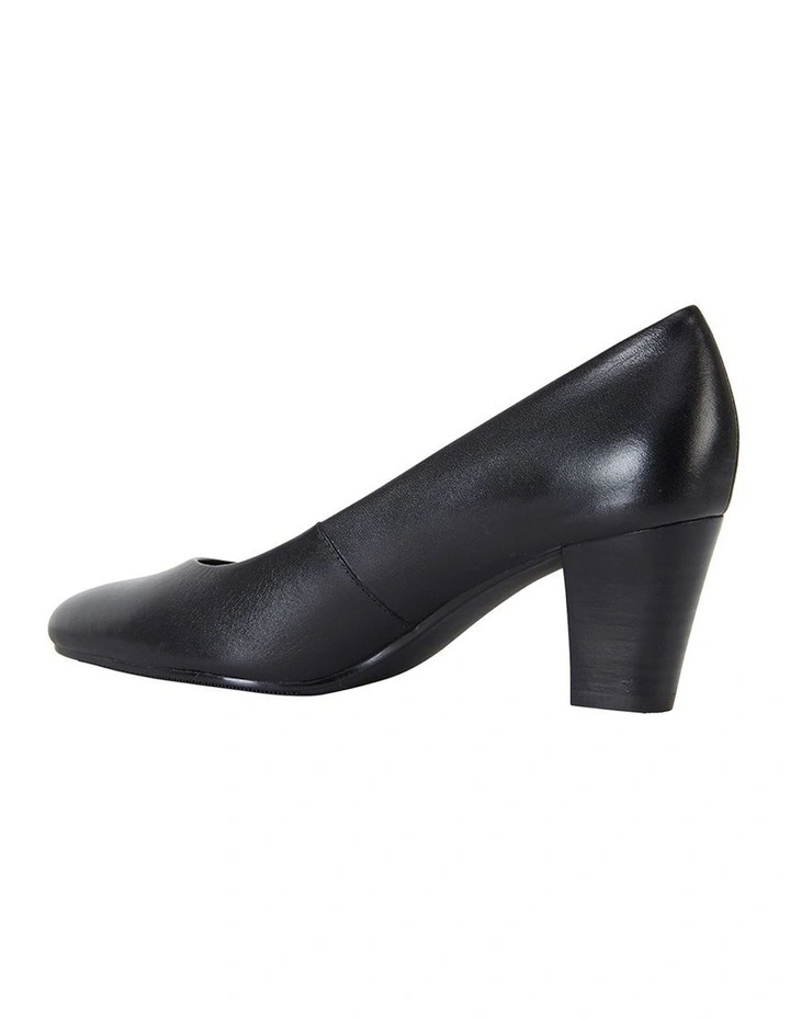 Marley Black Glove Heeled Shoes image 5