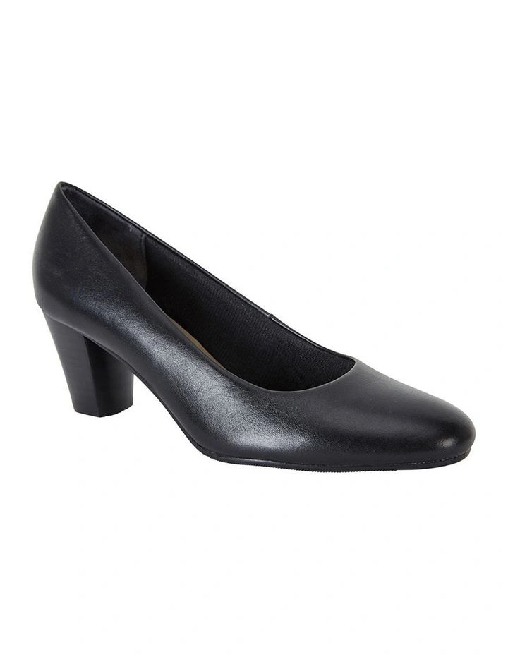 Marley Black Glove Heeled Shoes image 6