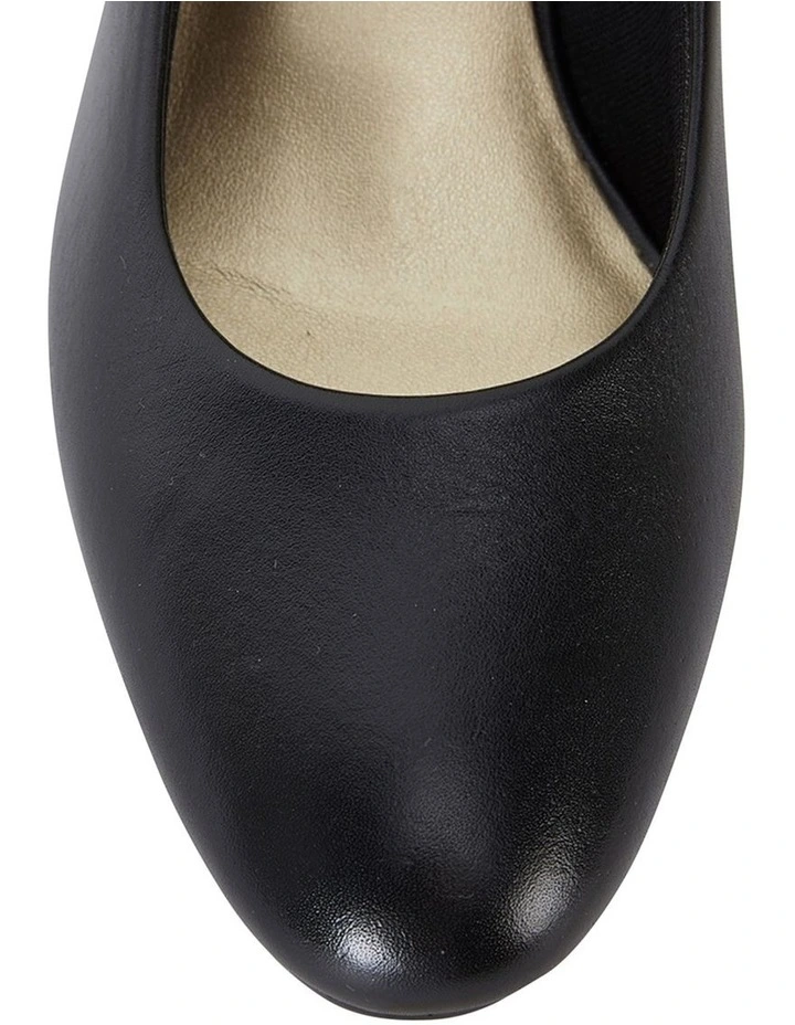 Marley Black Glove Heeled Shoes image 7