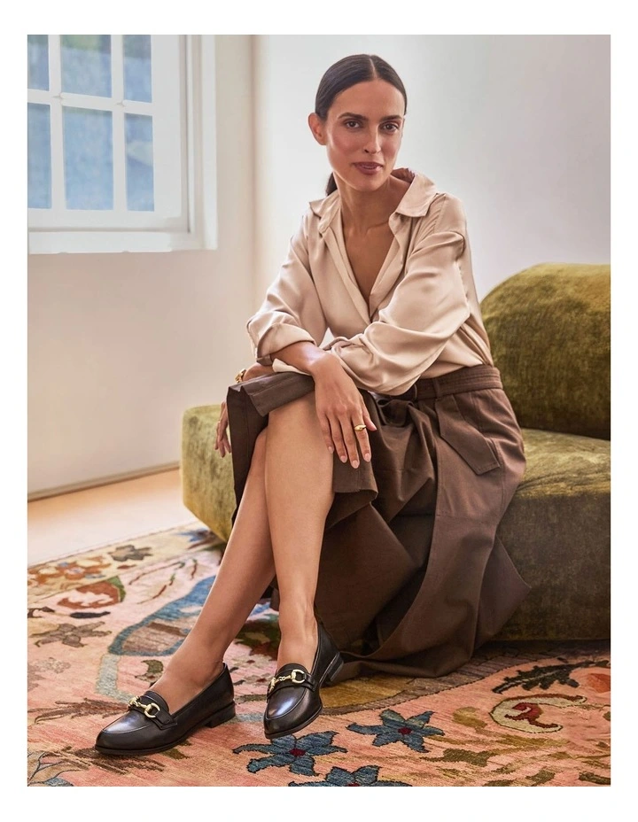 Gala Flat Shoes in Black Glove image 2