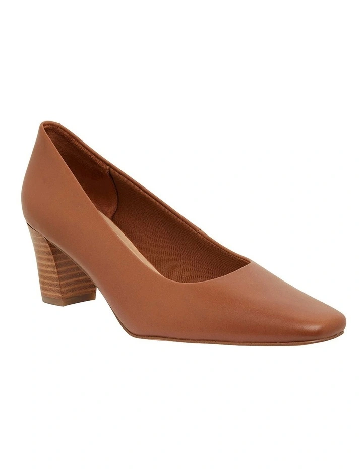 Nicole Cognac Glove Heeled Shoes in Cognac Glove image 2