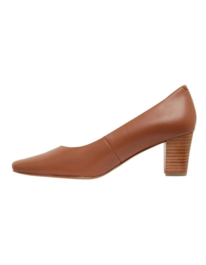Nicole Cognac Glove Heeled Shoes in Cognac Glove image 3