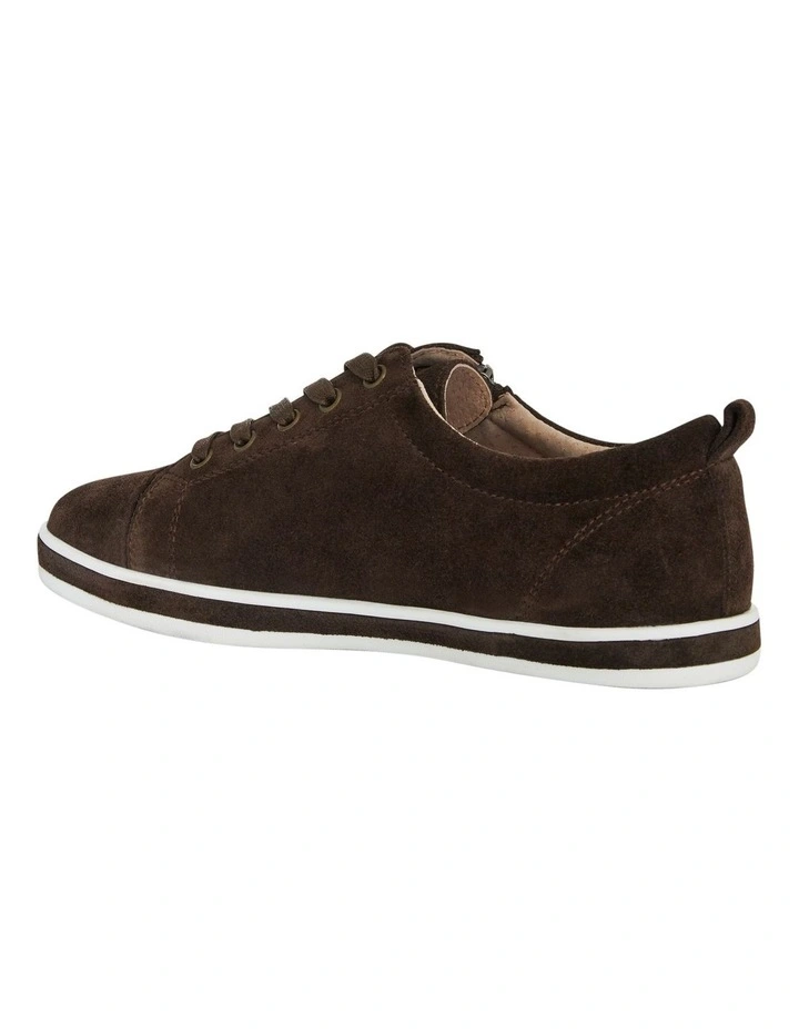Whisper Sneakers in Chocolate Suede image 3