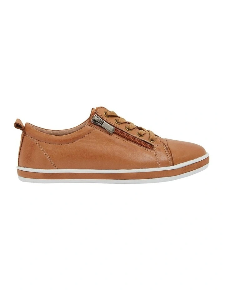Whisper Sneakers in Tan Leather image 1