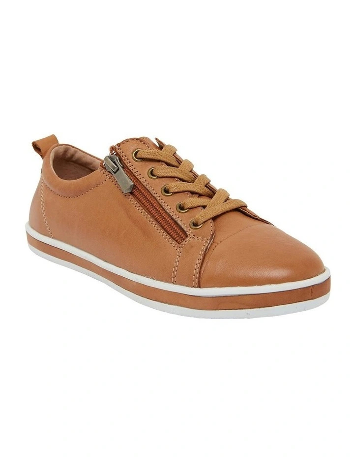 Whisper Sneakers in Tan Leather image 5