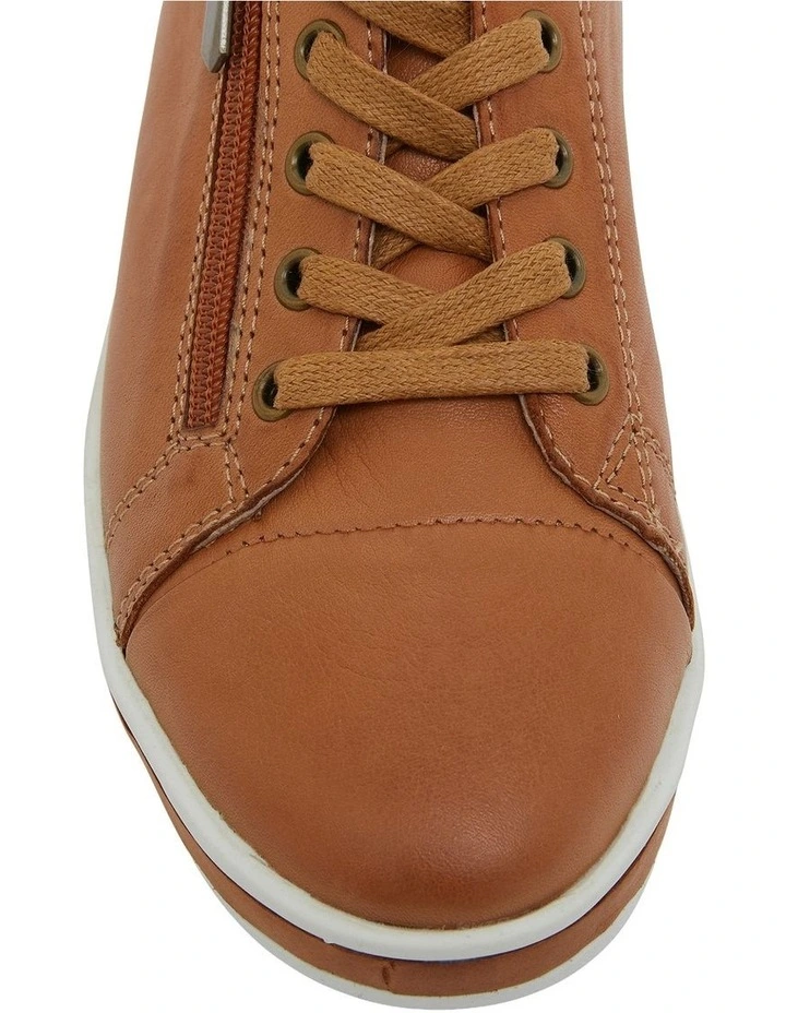Whisper Sneakers in Tan Leather image 6