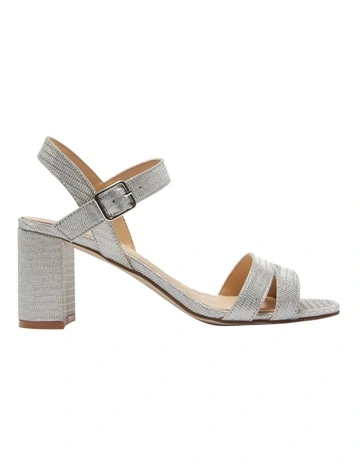 Unity Sandals in Silver Fabric