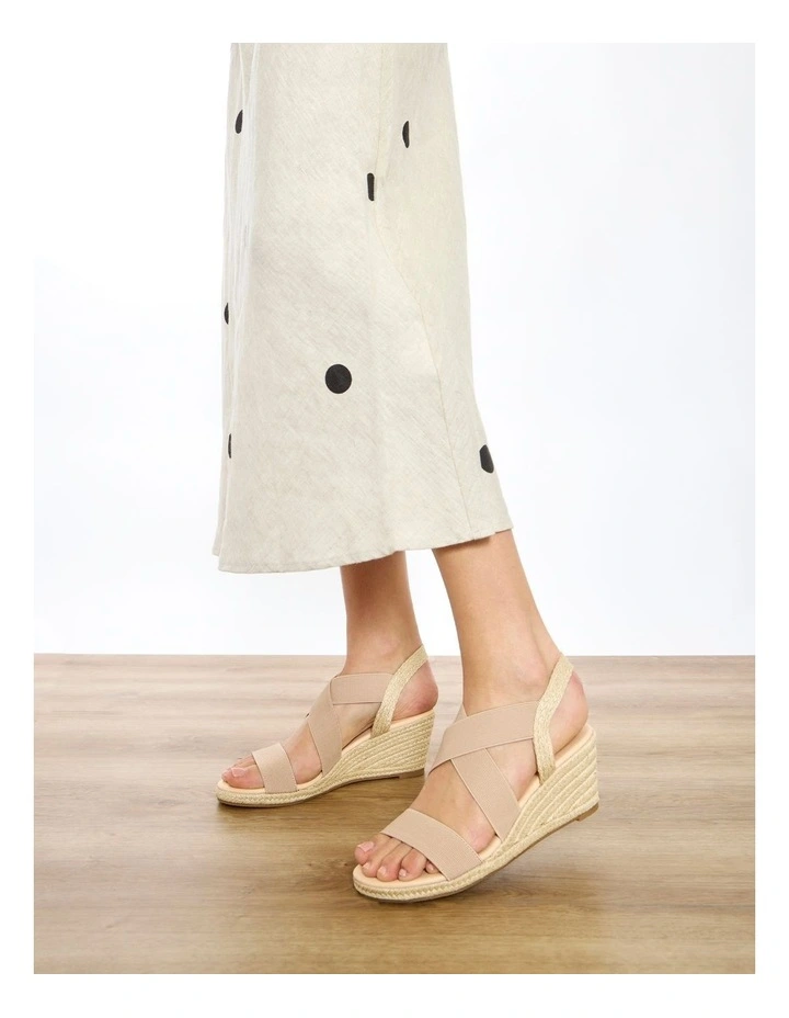 Selina Sandals in Natural Elastic image 2