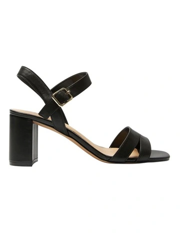 Utopia Leather Sandals in Black