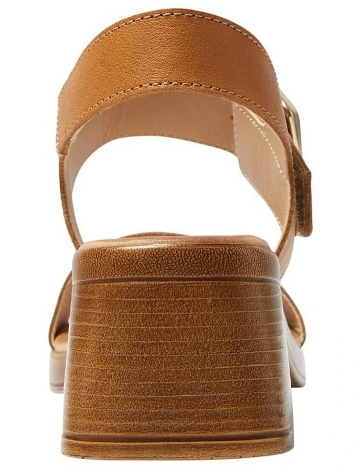 Imagine Leather Sandals in Tan image 5