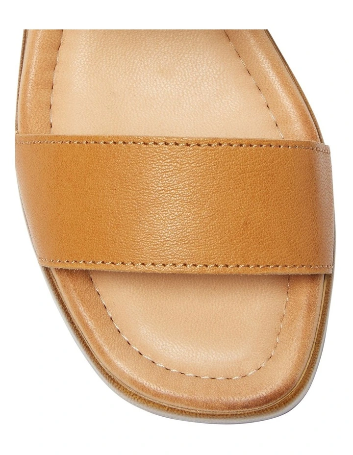 Imagine Leather Sandals in Tan image 7