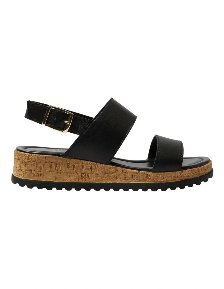 Ibis Leather Sandals in Black image 1