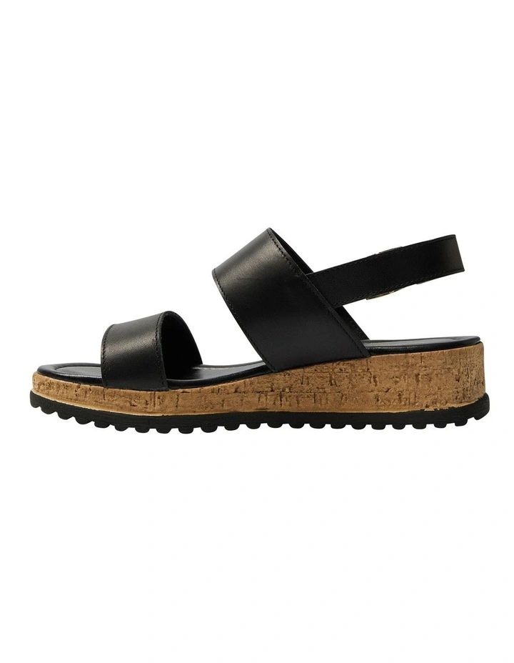 Ibis Leather Sandals in Black image 3