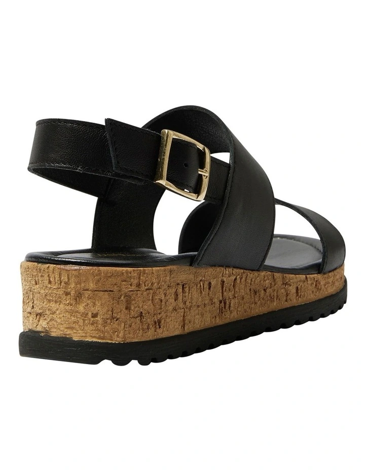 Ibis Leather Sandals in Black image 4