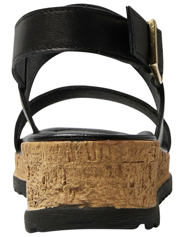 Ibis Leather Sandals in Black image 5