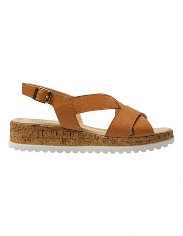 Idle Leather Sandals in Tan