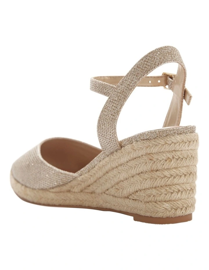 Santos Sandals in Gold Fabric image 3