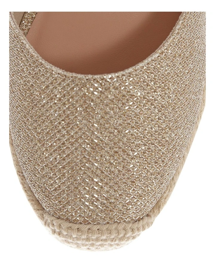 Santos Sandals in Gold Fabric image 4