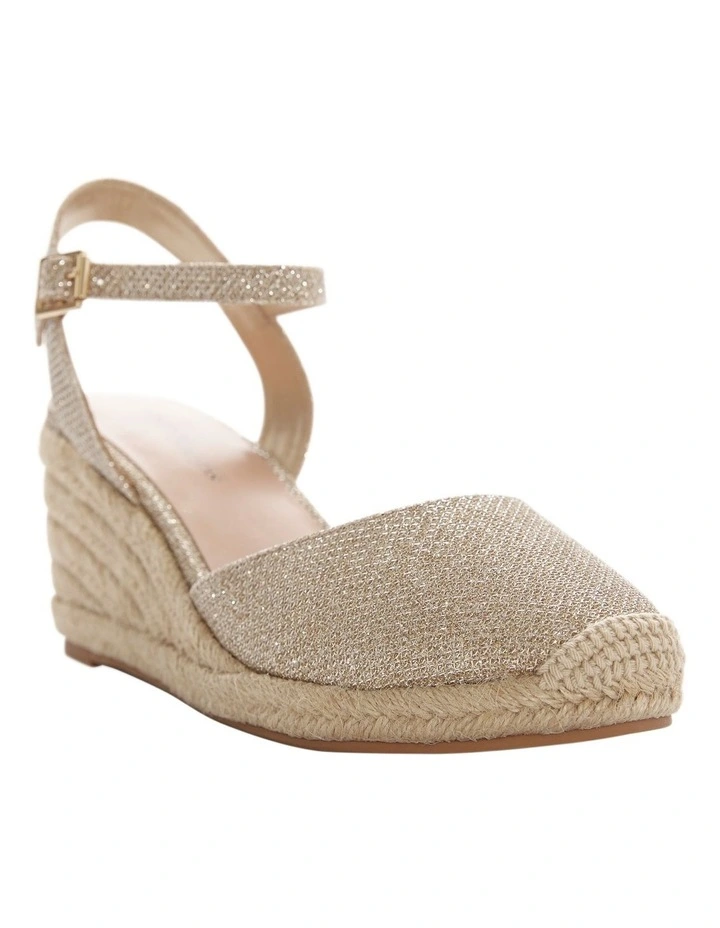 Santos Sandals in Gold Fabric image 5