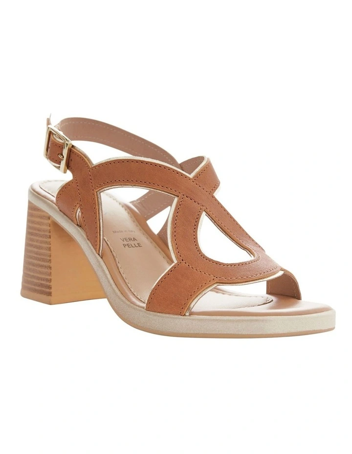 Heart Sandals in Brown image 2
