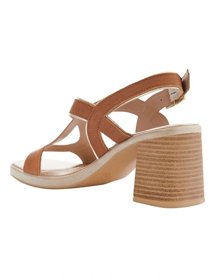Heart Sandals in Brown image 3