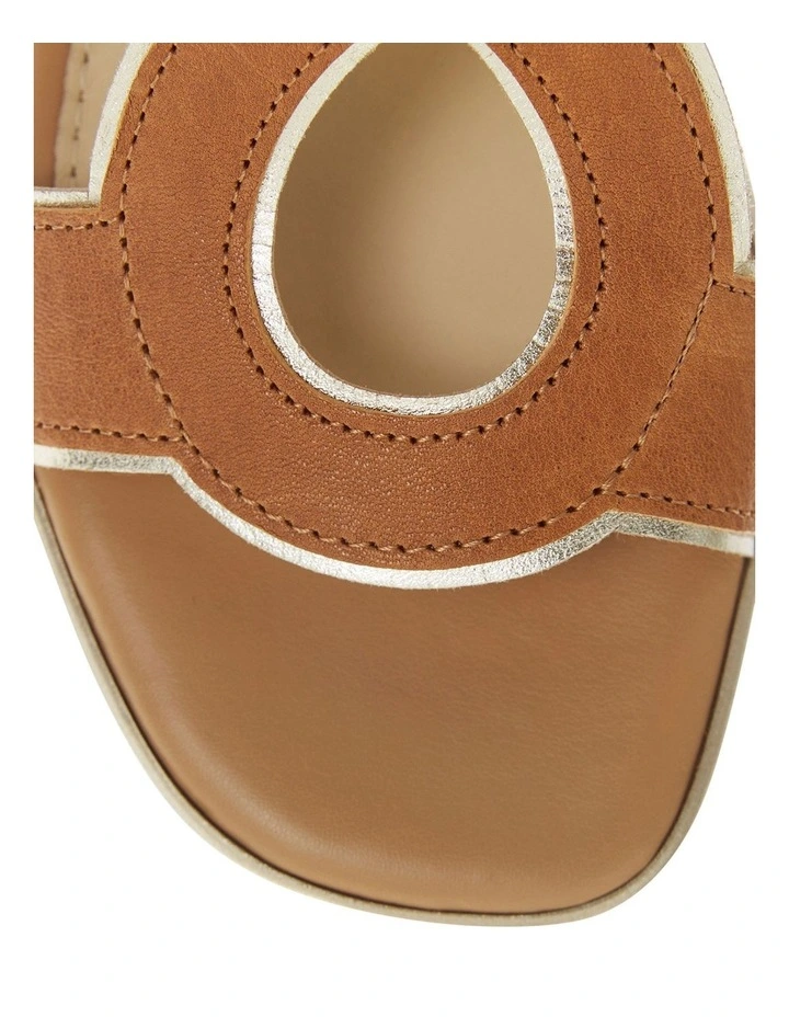 Heart Sandals in Brown image 4