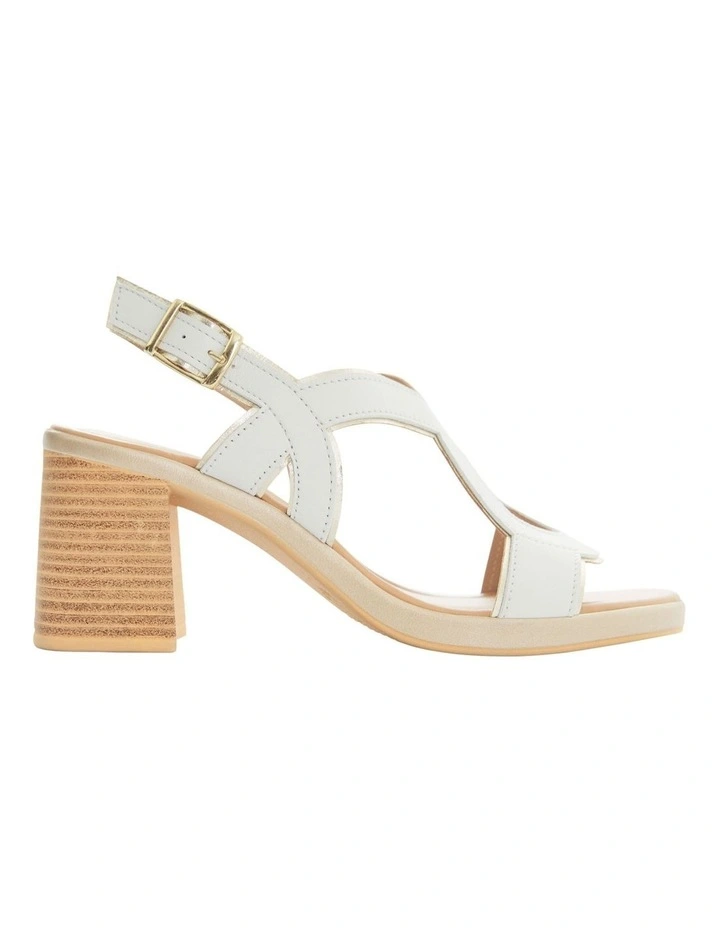 Heart Sandals in White image 1
